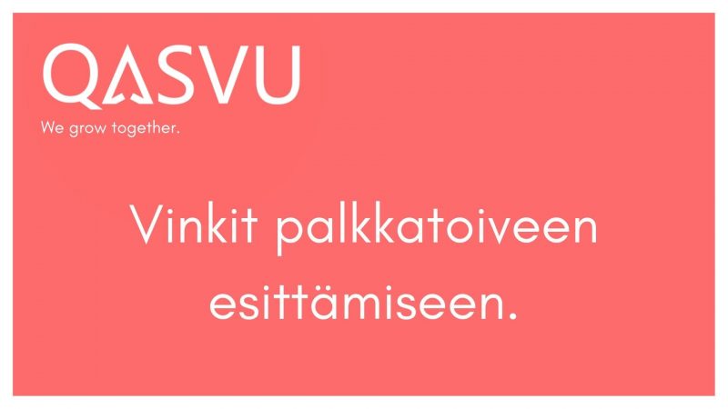 Rekrytoijan Vinkit Palkkatoiveen Esittämiseen Qasvu